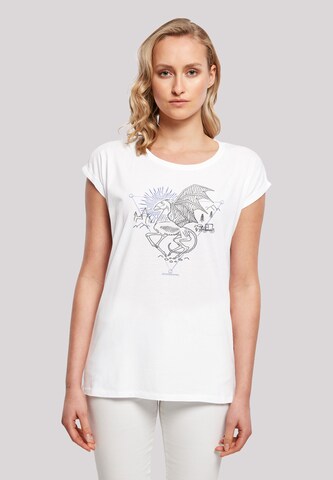 T-shirt 'Harry Potter Thestral' F4NT4STIC en blanc : devant