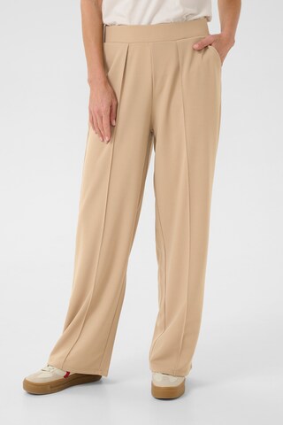 Cream Wide leg Pantalon 'CR Siki' in Beige: voorkant