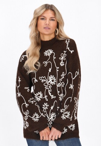 Pull-over usha FESTIVAL en marron : devant