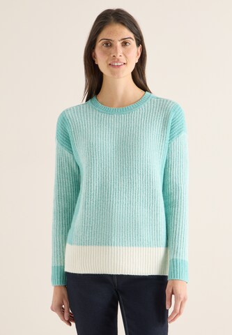 STREET ONE Pullover 'Mouliné' in Blau: Vorderseite