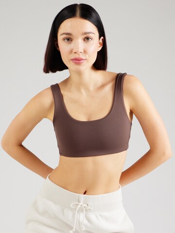 NIKE Bralette Sports bra 'ALATE ALL U' in Brown: front