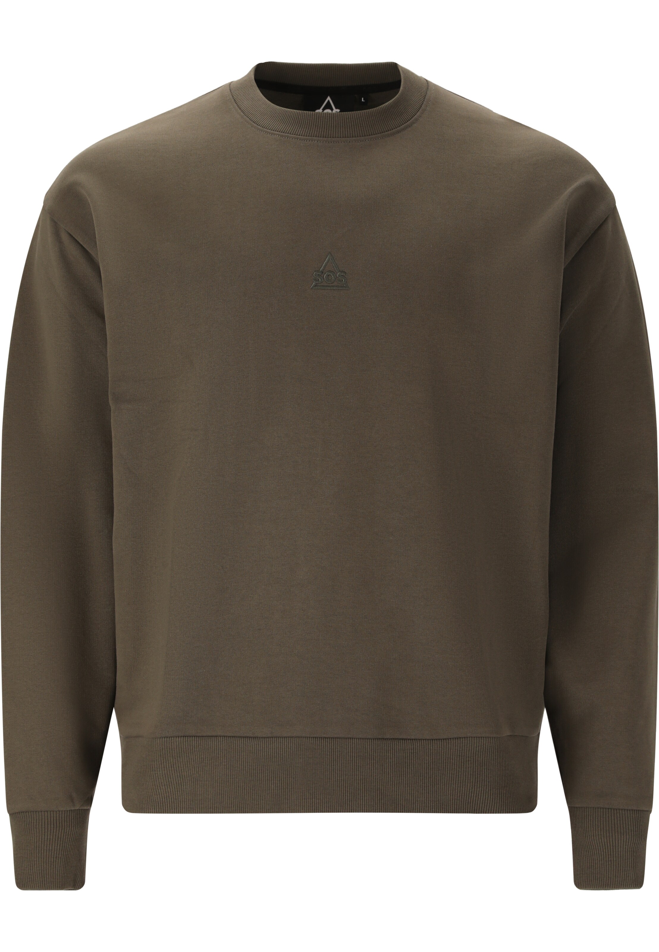 SOS Sweatshirt 'Bovec' in Brown: front