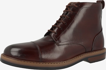 Boots stringati 'Aldwin Cap' di CLARKS in marrone: frontale
