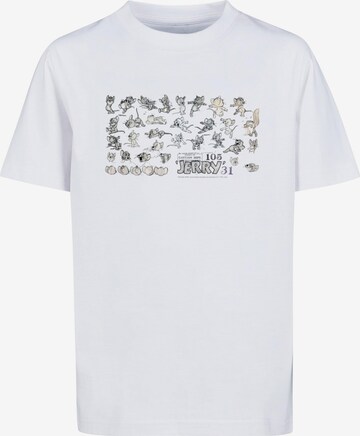 ABSOLUTE CULT Shirt 'Tom and Jerry - Jerry Cartoon Dept' in White: front