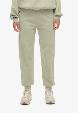 Effilé Pantalon 'Studios' Superdry en vert : devant