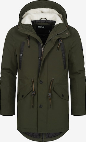 INDICODE JEANS Between-Seasons Parka 'Benicio' in Green: front