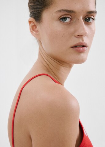 MANGO Strickkleid 'Espeji' in Rot