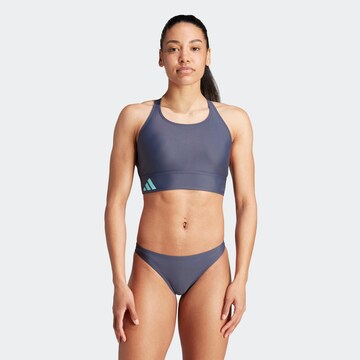 mėlyna ADIDAS PERFORMANCE Biustjė Sportinis bikinis 'Branded Beach': priekis