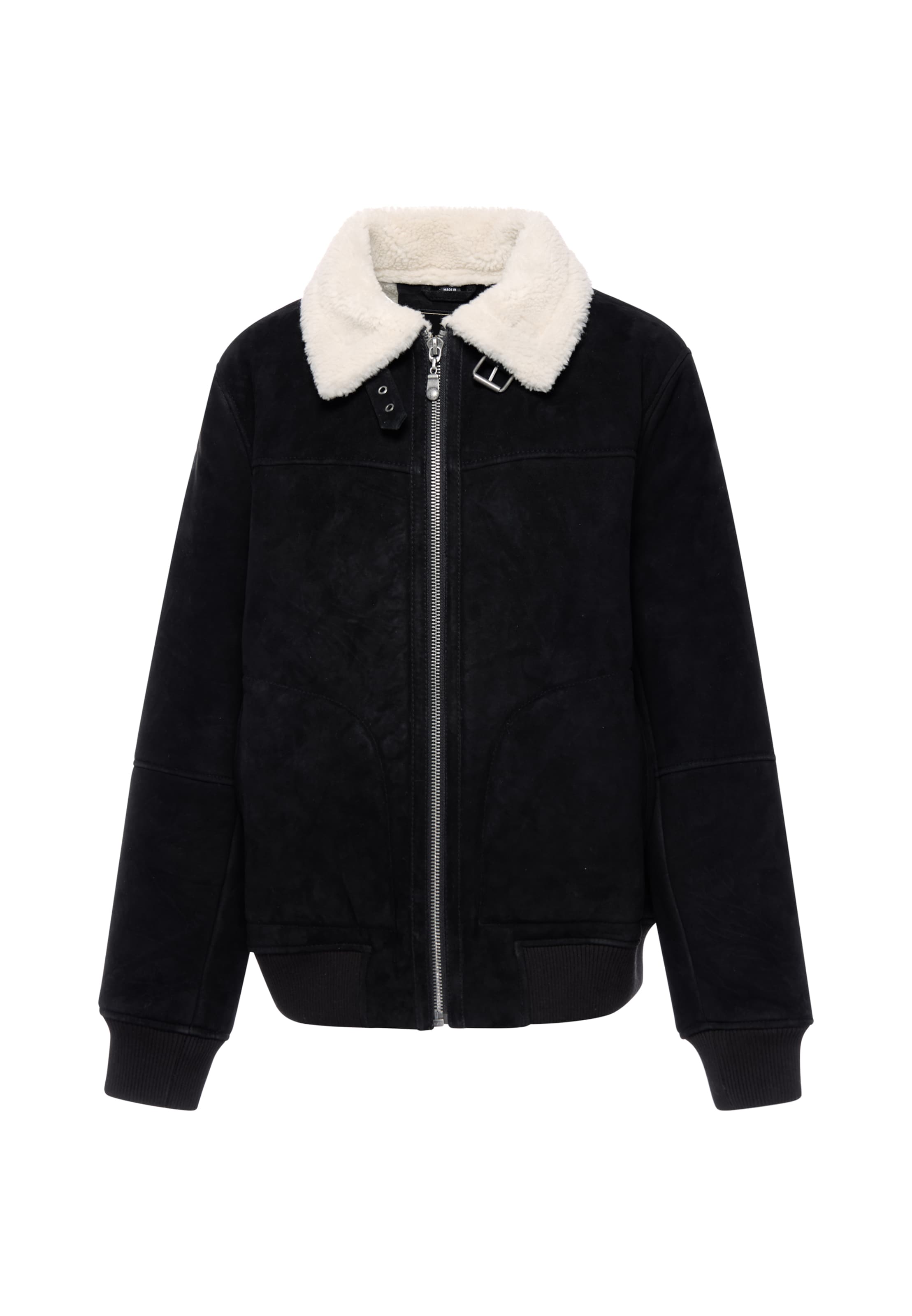 DreiMaster PREMIUM Between-Season Jacket in Black: front