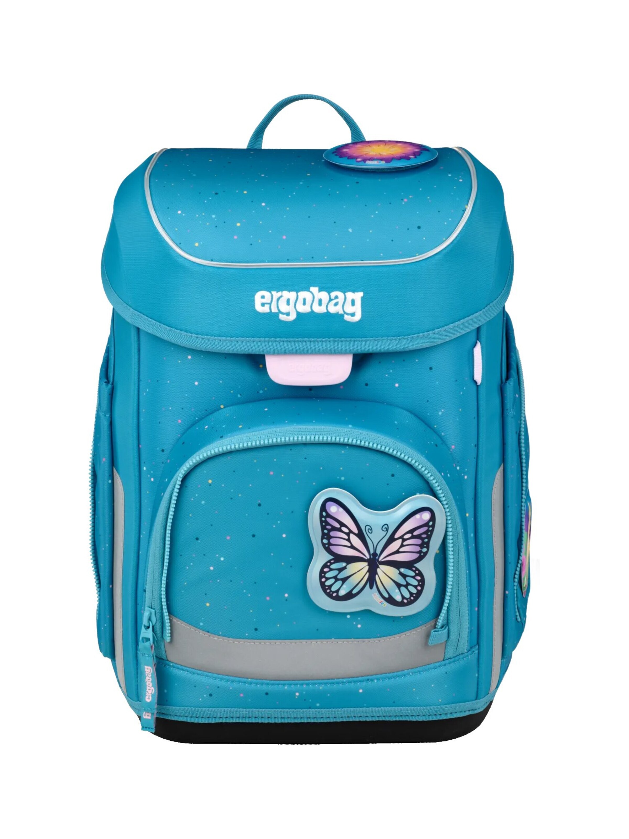 ergobag Backpack 'Schulranzen-Set cubo Set' in Green
