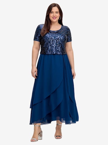 SHEEGO Evening Dress in Blue: front