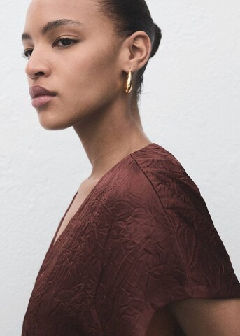 MANGO Weste 'Flor' in Braun