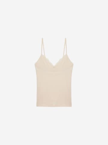 Dilvin Top in Beige: front