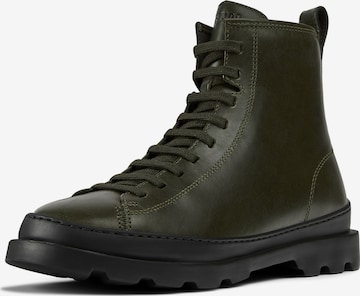 CAMPER Lace-Up Ankle Boots 'Brutus' in Green: front