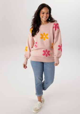 Aniston Pullover in Beige