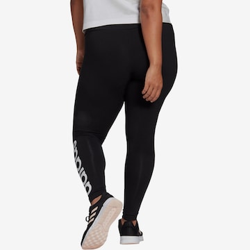 ADIDAS SPORTSWEAR Skinny Sporthose 'Essentials High-Waisted Logo ' in Schwarz