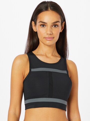 NIKE Bralette Sports bra 'Swoosh Run Division' in Black: front