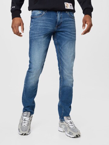 QS Slimfit Jeans in Blauw: voorkant