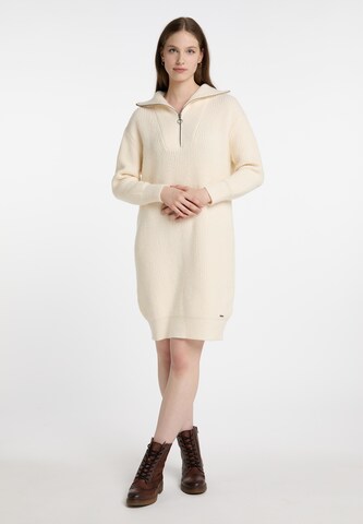 DreiMaster Vintage - Vestido de punto 'Naemi' en beige