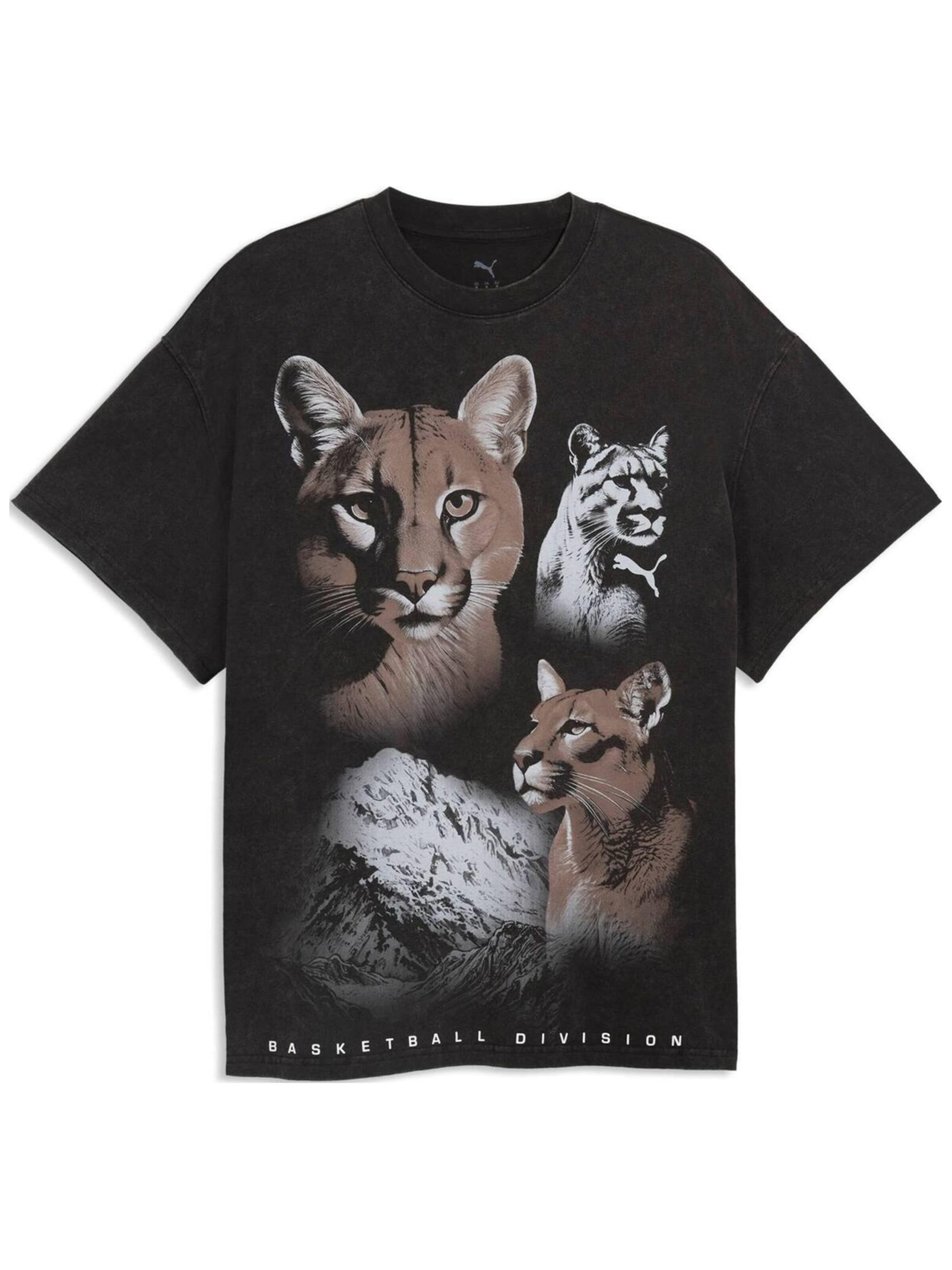 Maglietta 'Puma Dylan Wildcat Tee II' di PUMA in nero