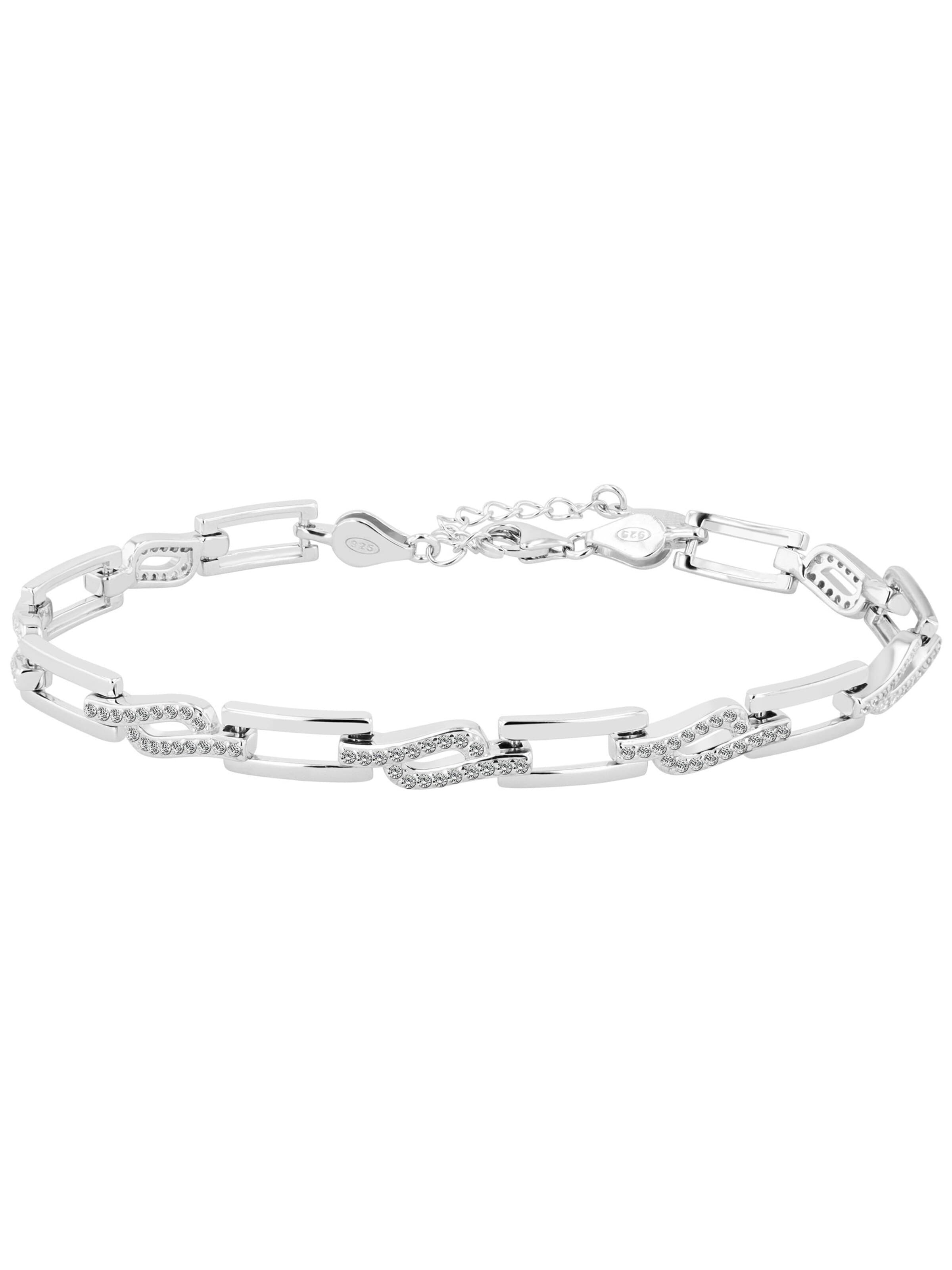 Akzent Bracelet 'Bruna' in Silver: front