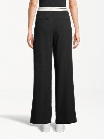 Wide leg Pantaloni cutați 'PREPPY' de la AÉROPOSTALE pe negru