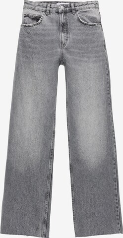 Pull&Bear Loosefit Jeans in Grijs: voorkant