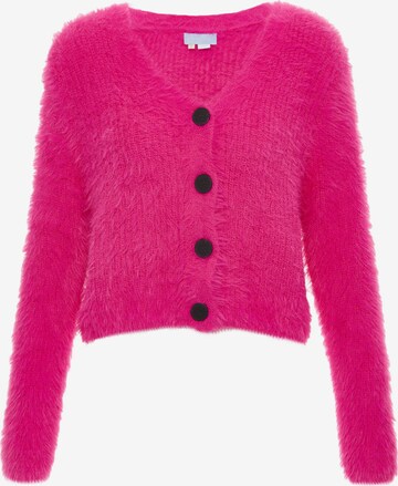 Cardigan Poomi en rose : devant