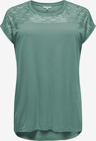 ONLY Carmakoma Shirt 'CARFlake' in Groen: voorkant