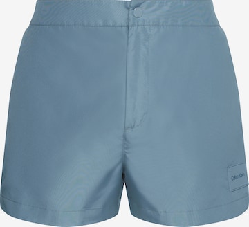 Shorts de bain Calvin Klein Swimwear en bleu : devant