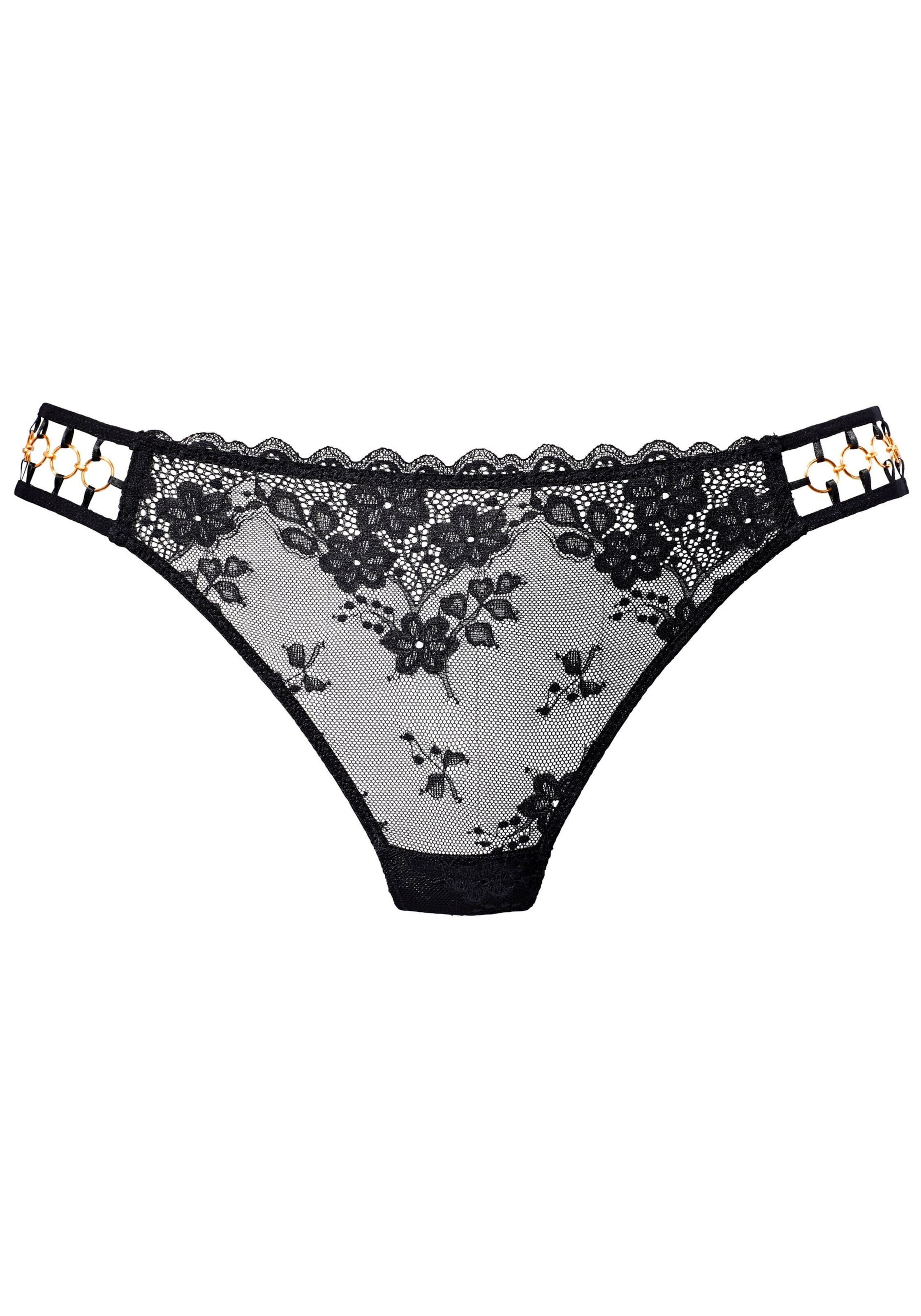 LASCANA Thong in Black: front