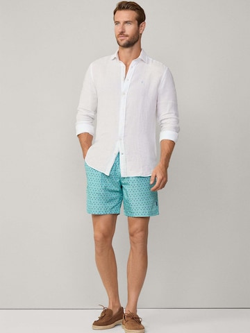 Hackett London Badeshorts 'Mini Shell' in Grün