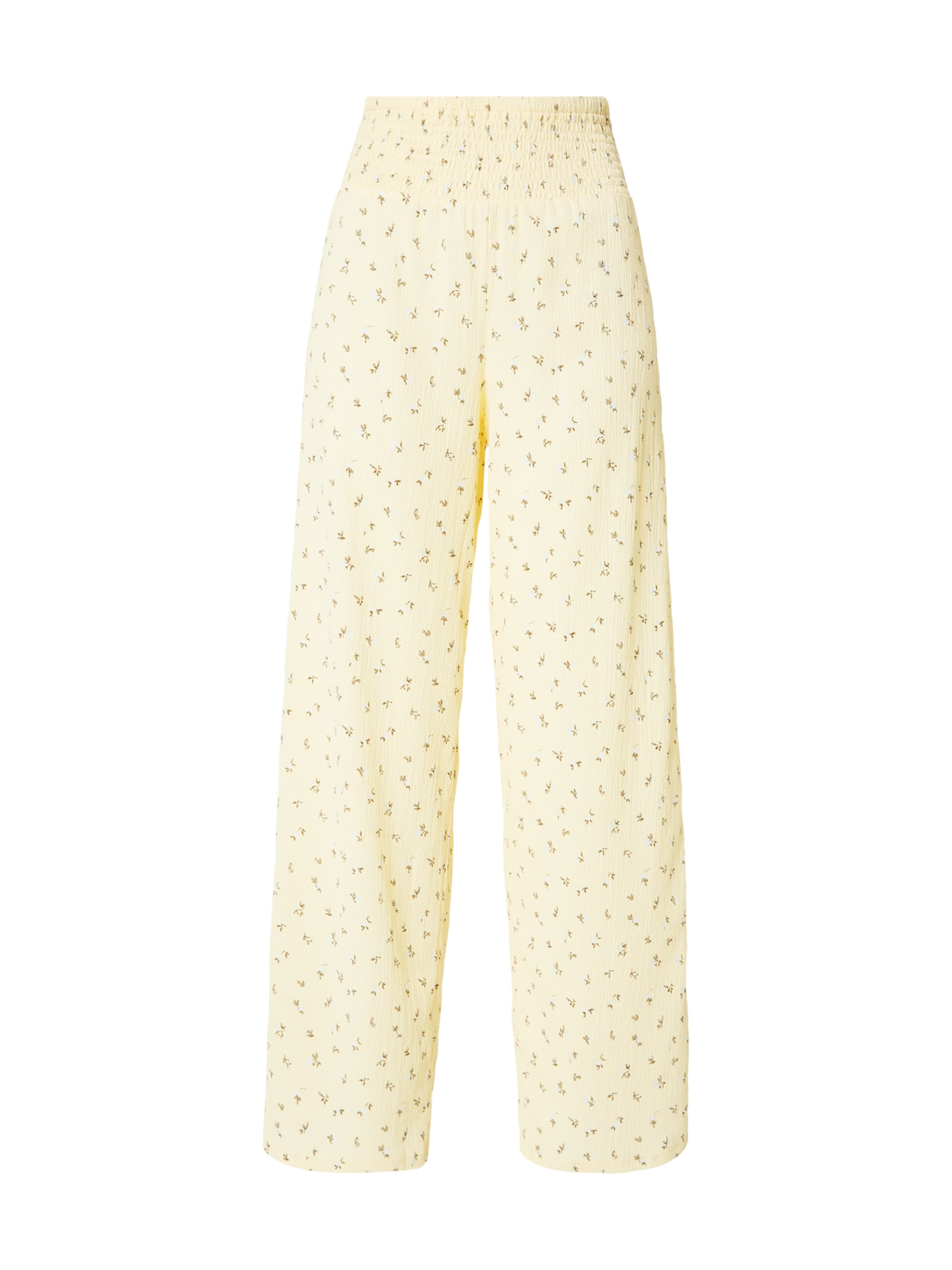 PIECES Regular Pants 'PCBETTY' in Yellow: front