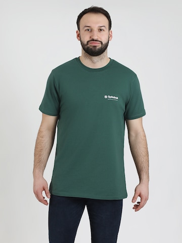 SPITZBUB Shirt ' ludis ' in Green: front