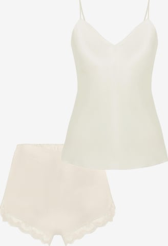 Simone Perele Pajama 'Love Me' in White: front
