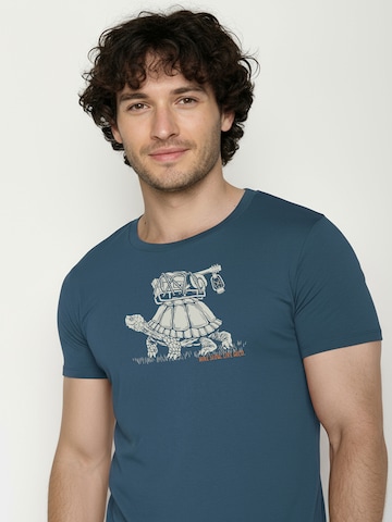 Maglietta ' Guide Turtle Walk ' di GREENBOMB in blu