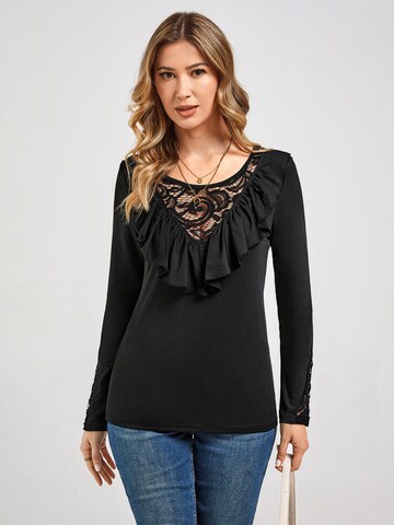 LapaPlus Topp 'Women Lace Shirt' i svart