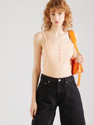 Stitch and Soul Top in Orange