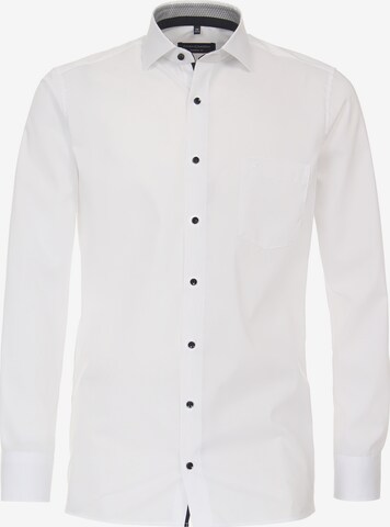 CASAMODA Slim fit Business Shirt in White: front