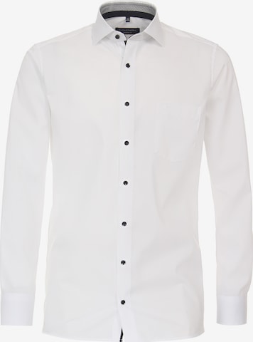 CASAMODA Slim fit Business Shirt in White: front