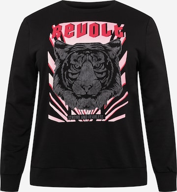 ONLY Carmakoma Sweatshirt i rosa: framsida