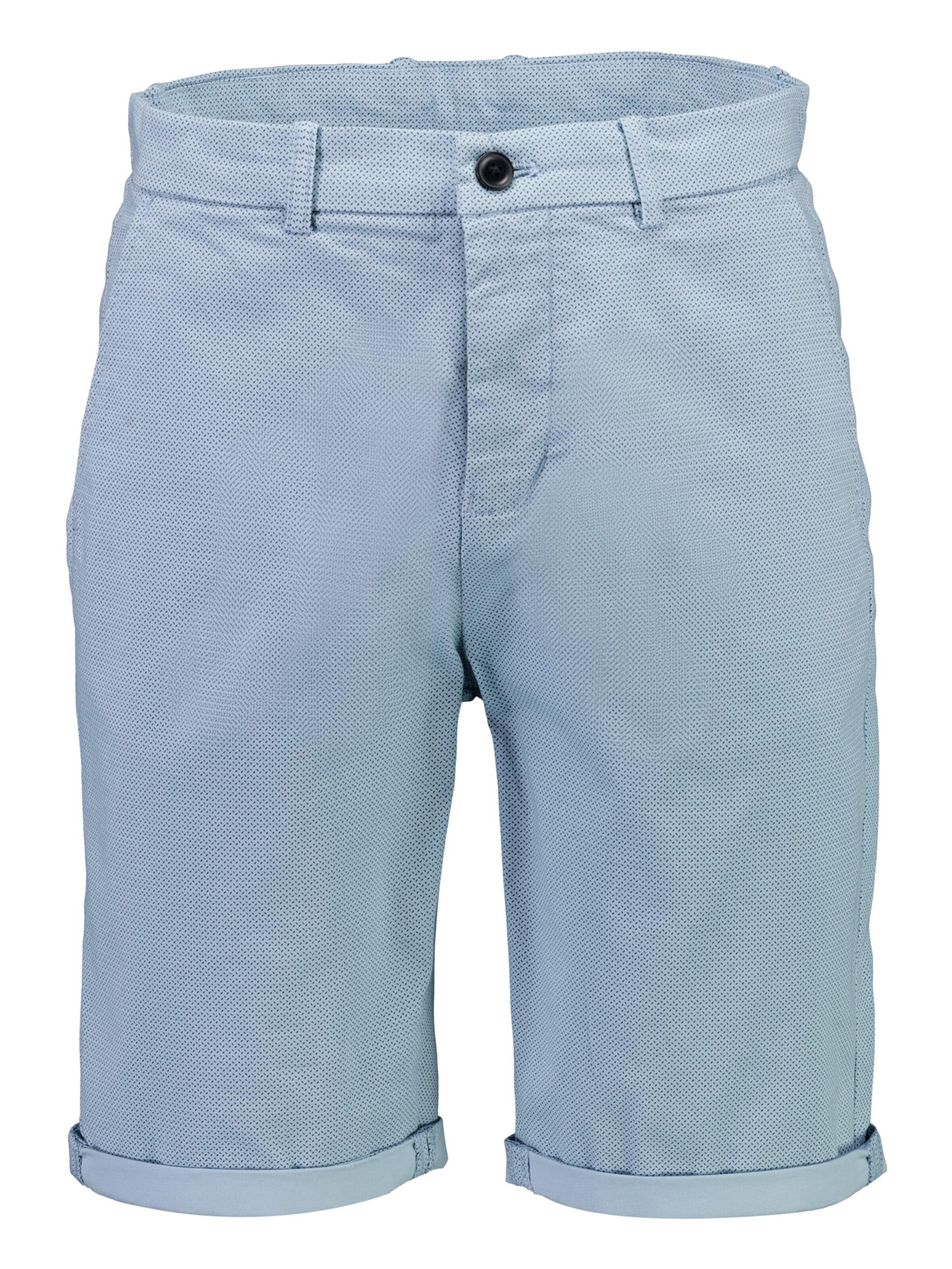 Lindbergh Regular Chino in Blauw: voorkant
