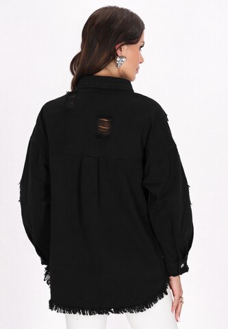 faina Between-Season Jacket 'Fashion Look' in Black