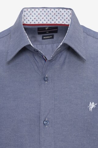 DENIM CULTURE Regular fit Button Up Shirt 'RUBEN' in Blue