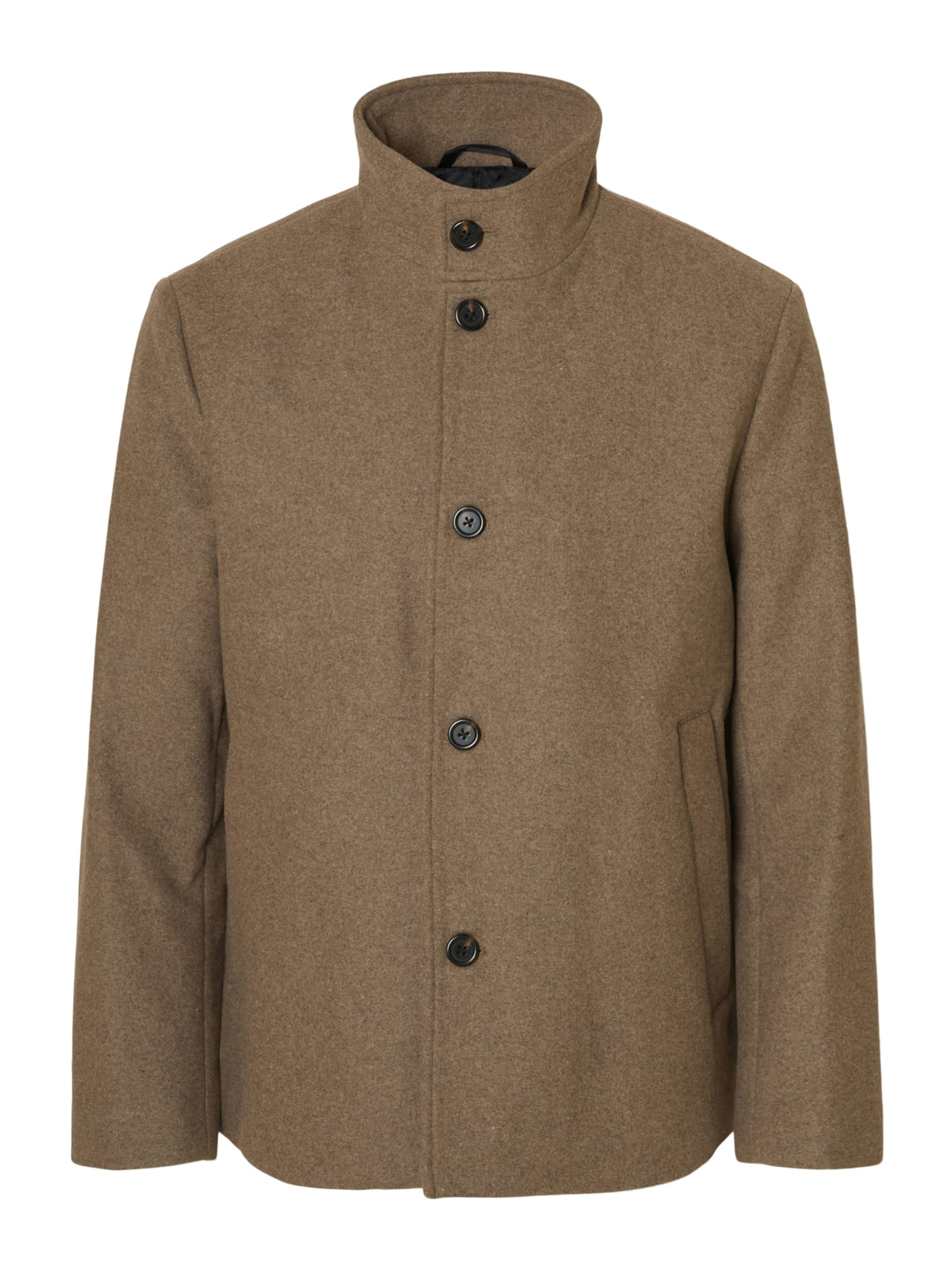 pelēks SELECTED Starpsezonu jaka 'SLHRainar': no priekšpuses