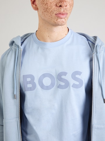 BOSS - Camisa 'Thinking 1' em azul