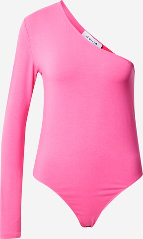 NU-IN T-shirtbody i rosa: framsida