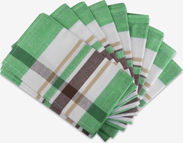 Aspero Vaatdoek 'Toffee Stripe' in Groen: voorkant