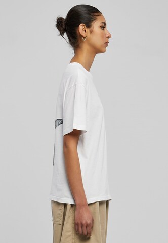 T-shirt 'I Don't Give A F' Mister Tee en blanc