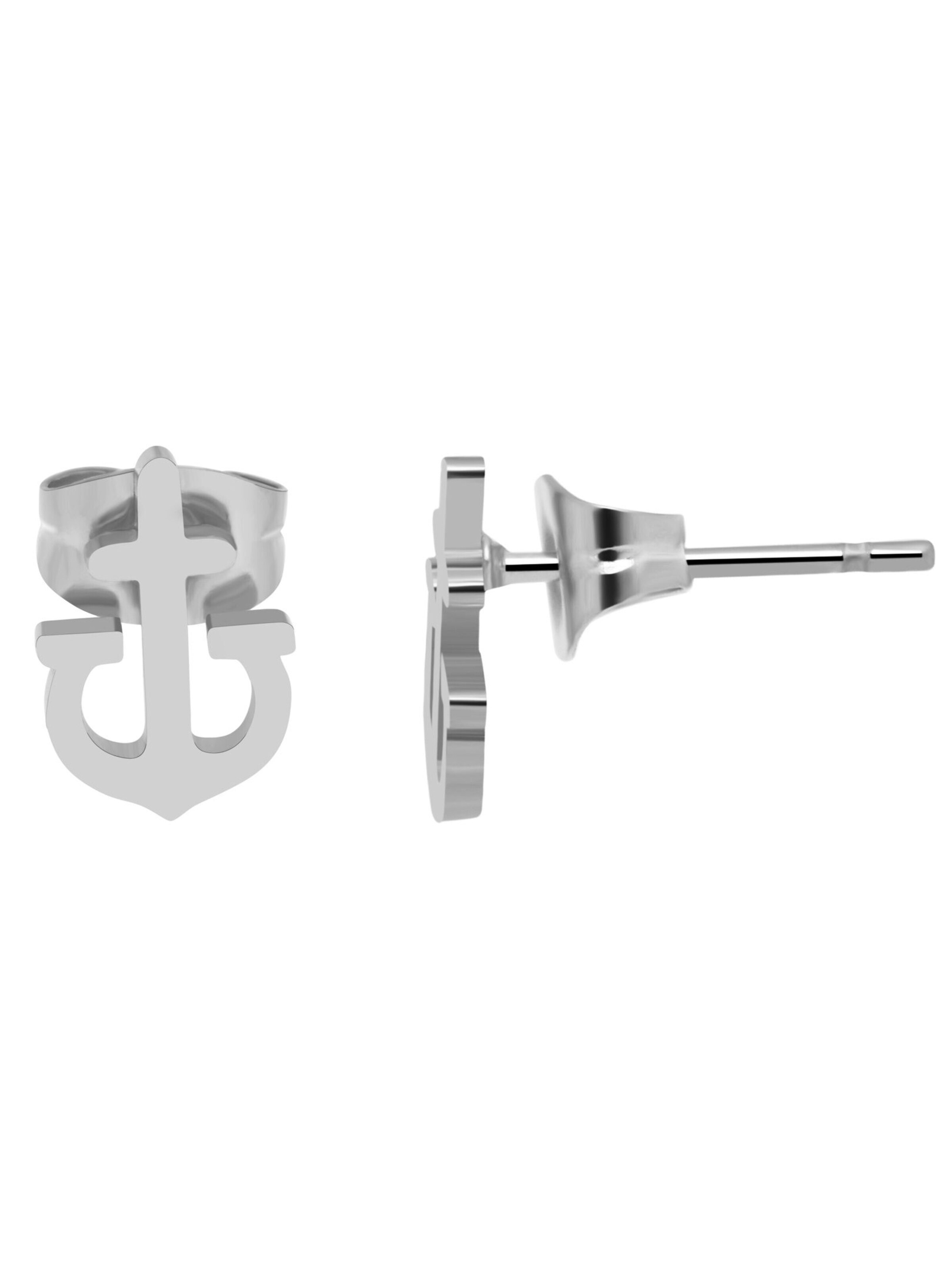 Akzent Jewelry Set 'Edelstahl silber' in Silver: front